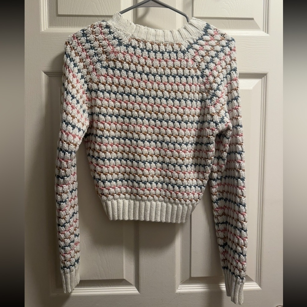 All in Favor - Rainbow Stripe Sweater - Size S - Picture 3 of 6